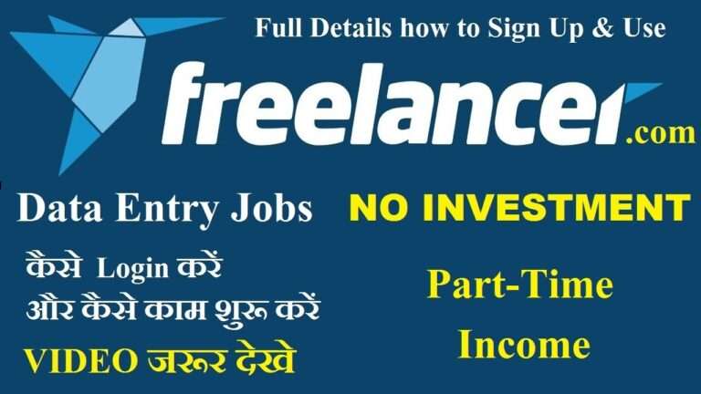 Freelancer Data Entry Jobs from Home Without Investment