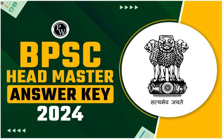 Bihar BPSC Head Master / Head Teacher Master Answer Key 2024